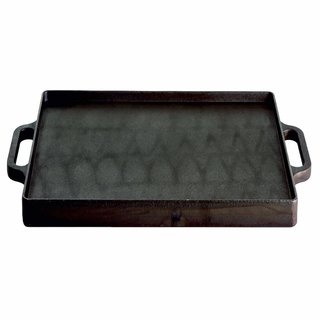 Hockerkocher-Set (klein) mit Gusseisengrillplatte 32 x 32 cm ohne Zndsicherung