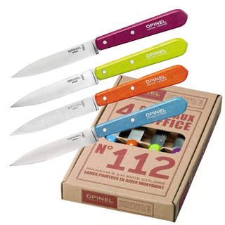 Opinel Kchenmesser Set mit 4 Messern in poppigen Farben