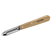 Opinel Schälmesser No. 115 rostfrei doppelte Klinge Edelstahl mit Buchenholzgriff natur