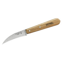 Opinel Gemüsemesser No. 114 gebogene Klinge rostfrei mit Buchenholzgriff natur
