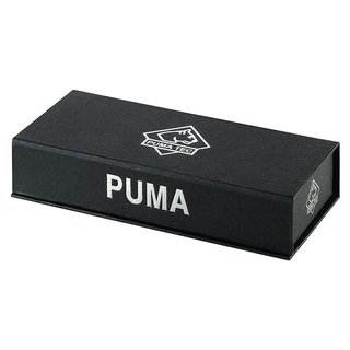 Puma Tec Einhandmesser, Damaszenerklinge, 67 Lagen mit Liner Lock, Micarta-Griffschalen, Edelstahl-Clip