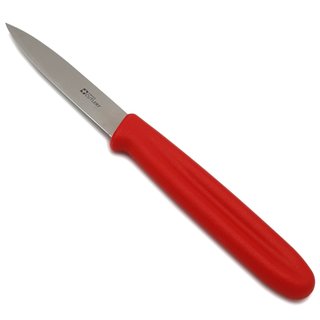 Kchenmesser Griff rot - Allzweckmesser 8,5 cm Klinge rostfrei