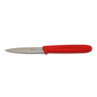 Küchenmesser Griff rot - Allzweckmesser 8,5 cm Klinge rostfrei