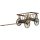 Dekoleiterwagen aus Buchenholz roh unbehandelt, mit Holzräder ca. 37 cm Durchm., bis 200 kg