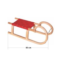 Mia Kinderrodel aus Buchenholz mit Gurtsitz blau/gelb geflochten