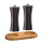 Zassenhaus Set Salzmühle & Pfeffermühle Frankfurt wenge 14 cm & Untersetzer Olivenholz