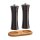 Zassenhaus Set Salzmühle & Pfeffermühle Frankfurt wenge 18 cm & Untersetzer Olivenholz