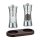 Zassenhaus Set Salzmühle & Pfeffermühle Aachen Edelstahl/Acryl 14 cm & Untersetzer