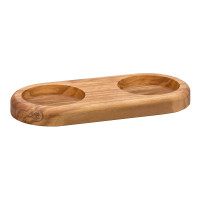 Zassenhaus Salz und Pfeffermühle Frankfurt 24 cm mit Mühlenuntersetzer Olivenholz