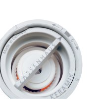 Gewürzmühlen-Set Salzmühle & Pfeffermühle Zassenhaus Frankfurt 14 cm Olivenholz mit Schiefer-Untersetzer