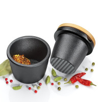 Gewürzreibe Gusseisen Ø 8 cm - Gewürzmörser