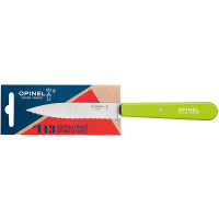 Opinel Küchenmesser No. 113 rostfrei mit Buchenholzgriff hellgrün