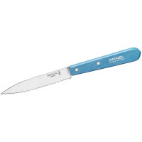 Opinel Küchenmesser No. 113 rostfrei mit Buchenholzgriff hellblau