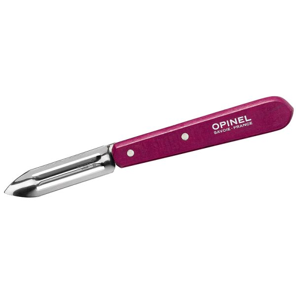 Opinel Schälmesser No. 115 rostfrei mit Buchenholzgriff violett