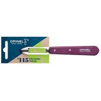 Opinel Schälmesser No. 115 rostfrei mit Buchenholzgriff violett