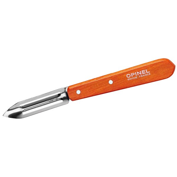 Opinel Schälmesser No. 115 rostfrei mit Buchenholzgriff orange