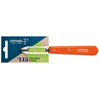 Opinel Schälmesser No. 115 rostfrei mit Buchenholzgriff orange