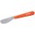 Opinel Aufstrichmesser No. 117 - Buttermesser mit orangenem Buchenholzgriff