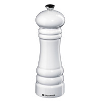 Zassenhaus Set Salzmühle & Pfeffermühle Berlin 18 cm schwarz weiß & Porzellan-Untersetzer