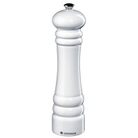 Zassenhaus Set Salzmühle & Pfeffermühle Berlin 24 cm schwarz weiß & Porzellan-Untersetzer