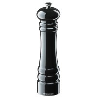 Zassenhaus Set Salzmühle & Pfeffermühle Berlin 24 cm schwarz weiß & Porzellan-Untersetzer