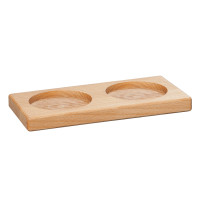 Zassenhaus Set Salzmühle & Pfeffermühle Aachen Acryl 14 cm & Untersetzer Buche eckig