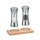 Zassenhaus Set Salzmühle & Pfeffermühle Aachen Acryl 14 cm & Untersetzer Buche eckig