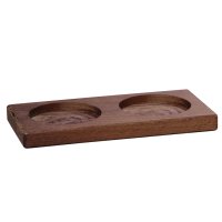 Zassenhaus Set Salzmühle & Pfeffermühle Aachen Acryl/Edelstahl 14 cm & Untersetzer Eiche eckig