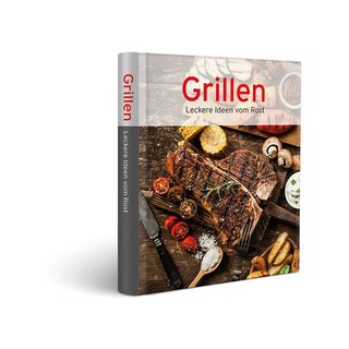 Allgrill Gasgrill FESTIVAL schwarz-edelstahl inkl. 1/2 Gussgrillplatte und Grillbuch