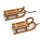 Dekoschlitten Mini-Schlitten aus Holz Set