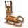 Dekoschlitten Mini-Schlitten aus Holz Set 4 Stück