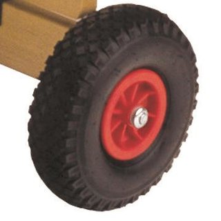 Kunststoffelge Luftrad 2.50 - 4 mit 23 cm Durchmesser, Nabenlänge / Achsd. 74 / 12,5 mm,  für Gloco Leiterwagen, Hand- und Transportkarren