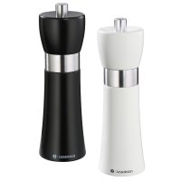 Zassenhaus Set Hamburg 18 cm Pfeffermühle & Salzmühle schwarz weiß