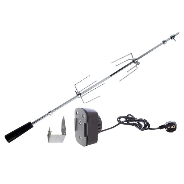 Allgrill Grillspieß mit Motor 230V - 74 cm passend für Allgrill Gasgrill Chef M u. Allrounder M