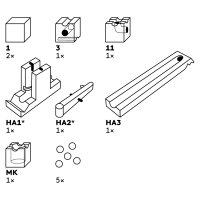 Cuboro Kick - Extra Set 213 - Erweiterungset für Kugelbahn