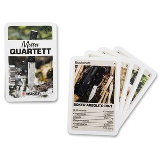 Bker Messer Quartett Kartenspiel 32 Karten