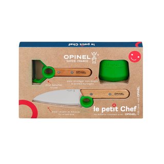 Opinel Le Petit Chef Kinder Kchenmesser Set 3-teilig grn