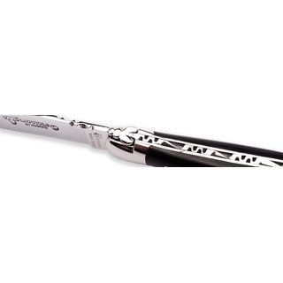 Laguiole Taschenmesser 12 cm Ebenholz mit Edelstahlbacken