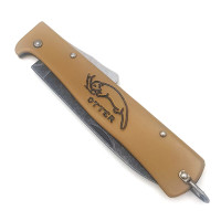 Otter Mercator groß Sahara Carbon stonwashed mit Clip