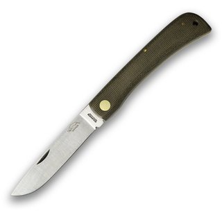 Otter Hippekniep mittel Micarta grn, Carbon