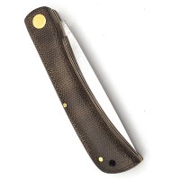 Otter Hippekniep mittel Micarta grün, Carbon